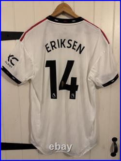 Christian Eriksen Signed Manchester United Shirt with COA Proof