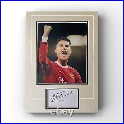 Christiano Ronaldo Manchester United Legend Signed Display