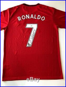 Christiano Ronaldo Signed Manchester United Jersey Beckett COA