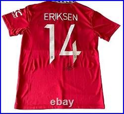 Cristian Eriksen Signed Manchester United Home Kit