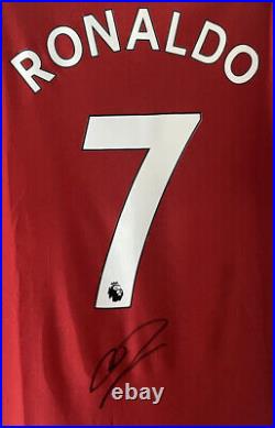 Cristiano RONALDO Signed Manchester United 22/23 Shirt PROOF Man Utd Mufc CR7 U