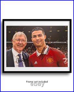 Cristiano Ronaldo & Alex Ferguson Hand Signed Manchester United Photo With COA Cristiano Ronaldo & Alex Ferguson Hand Signed Manchester United Photo With COA