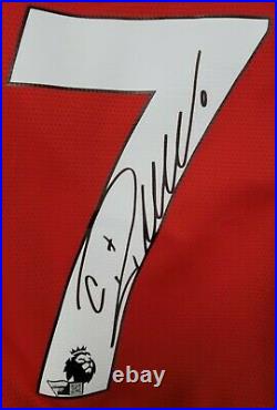 Cristiano Ronaldo Autograph Manchester United 2021 Red Jersey Fanatics Coa Auto