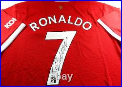Cristiano Ronaldo / Autographed Manchester United Aeroready Soccer Jersey / Coa