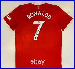 Cristiano Ronaldo Autographed Manchester United Jersey signed soccer Beckett BAS