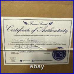 Cristiano Ronaldo CR7 Signed & Deluxe Framed Manchester United Shirt