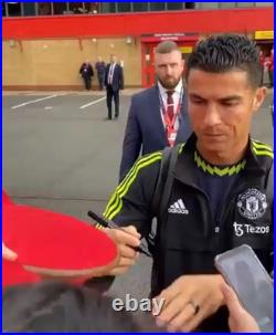 Cristiano Ronaldo Hand Signed 16x12 Moscow Manchester United Photo + PROOF & COA Cristiano Ronaldo Hand Signed 16x12 Moscow Manchester United Photo + PROOF & COA
