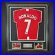 Cristiano Ronaldo Hand Signed And Framed Manchester United Football Shirt £650