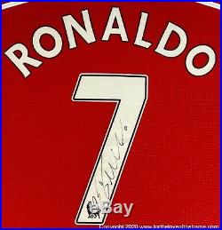 Cristiano Ronaldo Hand Signed Framed Manchester United Shirt with COABrand New