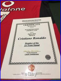 Cristiano Ronaldo Manchester United Football Shirt Signed Man Utd Real Madrid 7
