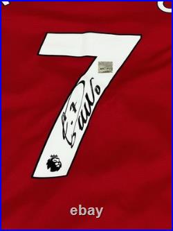 Cristiano Ronaldo Manchester United Hand Signed Shirt 2021/22 ADIDAS M BNWT COA Cristiano Ronaldo Manchester United Hand Signed Shirt 2021/22 ADIDAS M BNWT COA