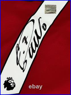 Cristiano Ronaldo Manchester United Hand Signed Shirt 2021/22 ADIDAS M BNWT COA Cristiano Ronaldo Manchester United Hand Signed Shirt 2021/22 ADIDAS M BNWT COA