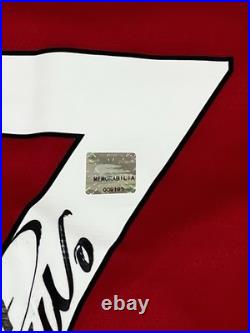 Cristiano Ronaldo Manchester United Hand Signed Shirt 2021/22 ADIDAS M BNWT COA Cristiano Ronaldo Manchester United Hand Signed Shirt 2021/22 ADIDAS M BNWT COA
