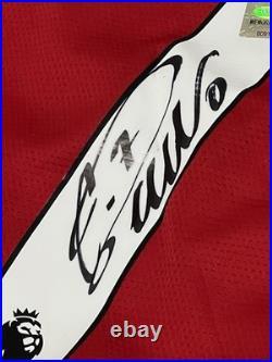Cristiano Ronaldo Manchester United Hand Signed Shirt 2021/22 ADIDAS M BNWT COA Cristiano Ronaldo Manchester United Hand Signed Shirt 2021/22 ADIDAS M BNWT COA