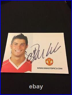 Cristiano Ronaldo SIGNED Manchester United Promo Club Card! Great