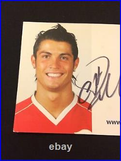 Cristiano Ronaldo SIGNED Manchester United Promo Club Card! Great