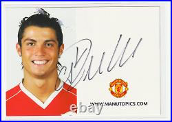 Cristiano Ronaldo Signed 2005 Official Manchester United Club Card Autograph Cr7