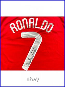 Cristiano Ronaldo Signed 2007 Manchester United Champion's League Jersey Beckett