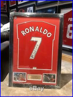 Cristiano Ronaldo Signed 2008 Manchester United Shirt Framed