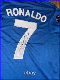 Cristiano Ronaldo Signed 2022/23 Manchester United Shirt with COA Cristiano Ronaldo Signed 2022/23 Manchester United Shirt with COA