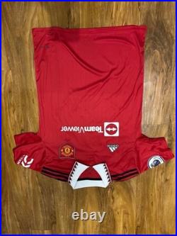 Cristiano Ronaldo Signed 2022/23 Manchester United Shirt with COA Cristiano Ronaldo Signed 2022/23 Manchester United Shirt with COA