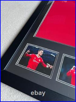 Cristiano Ronaldo Signed 22/23 Manchester United HOME shirt with coa + 3 photos