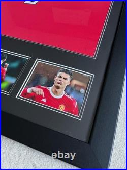 Cristiano Ronaldo Signed 22/23 Manchester United HOME shirt with coa + 3 photos