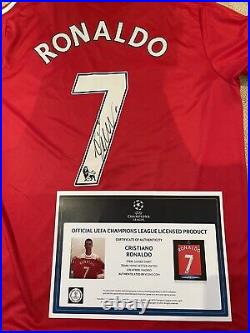 Cristiano Ronaldo Signed Icons Official Manchester United Shirt Jersey CR7