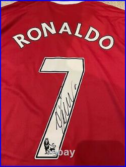 Cristiano Ronaldo Signed Icons Official Manchester United Shirt Jersey CR7