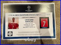 Cristiano Ronaldo Signed Icons Official Manchester United Shirt Jersey CR7