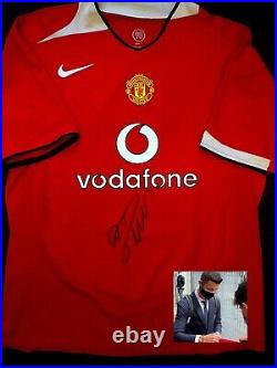 Cristiano Ronaldo Signed Jersey Manchester United 2004-2006 shirt + Photo PROOF