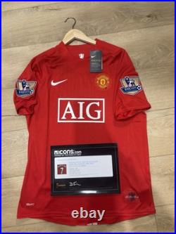 Cristiano Ronaldo Signed Manchester United 07/08 Jersey / COA Cristiano Ronaldo Signed Manchester United 07/08 Jersey / COA