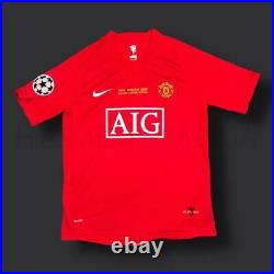Cristiano Ronaldo Signed Manchester United 2008 CLF Shirt Framed