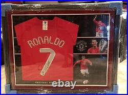 Cristiano Ronaldo Signed Manchester United 2008 Champions League Final Shirt COA