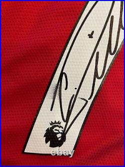 Cristiano Ronaldo Signed Manchester United 2021-22 Shirt. Damaged B