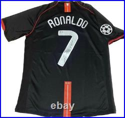 Cristiano Ronaldo Signed Manchester United Away 2007 2008 Jersey Beckett Coa