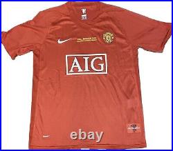 Cristiano Ronaldo Signed Manchester United CL Winners 2008 Jersey Beckett Coa