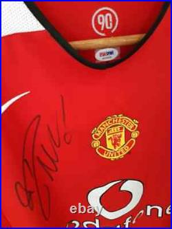 Cristiano Ronaldo Signed Manchester United Nike jersey Trikot PSA COA Autogramm