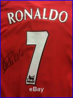 Cristiano Ronaldo Signed Manchester United Number 7 Home Shirt