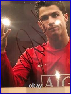 Cristiano Ronaldo Signed Manchester United Photograph