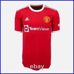 Cristiano Ronaldo Signed Manchester United Shirt 2021-22 Home Front