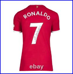 Cristiano Ronaldo Signed Manchester United Shirt Home, 2021-2022, Number 7 G