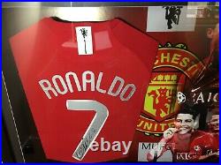 Cristiano Ronaldo Signed Manchester United Shirt / Jersey With Aftal Coa