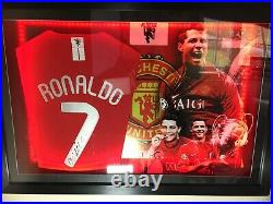 Cristiano Ronaldo Signed Manchester United Shirt / Jersey With Aftal Coa