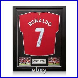 Cristiano Ronaldo Signed Manchester United Shirt. Standard Frame