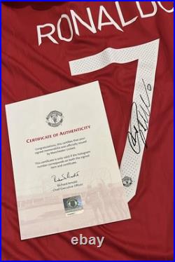 Cristiano Ronaldo Signed Manchester United Shirt With Club COA CR7 Cristiano Ronaldo Signed Manchester United Shirt With Club COA CR7