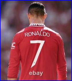 Cristiano Ronaldo Signed Manchester United Shirt With Club COA CR7 Cristiano Ronaldo Signed Manchester United Shirt With Club COA CR7