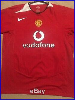 Cristiano Ronaldo Signed Number 7 Manchester United Man Utd 2004 Home Shirt