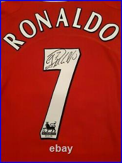 Cristiano Ronaldo Signed Number 7 Manchester United Man Utd 2004 Shirt