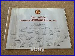 Cristiano Ronaldo Signed Official Manchester United 03 Team Club Card Autograph